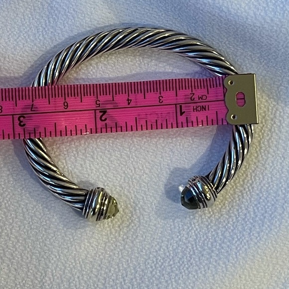 Authentic David Yurman Peridot Cable Cuff, 7mm - Picture 8 of 10